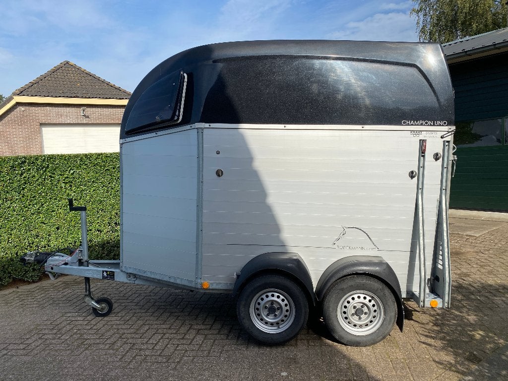 Bockmann Champion Uno C | 1.600 Kg | 1,5 paards | Zadelkamer, Ophalen, Gebruikt, Aluminium, 1½-paards trailer