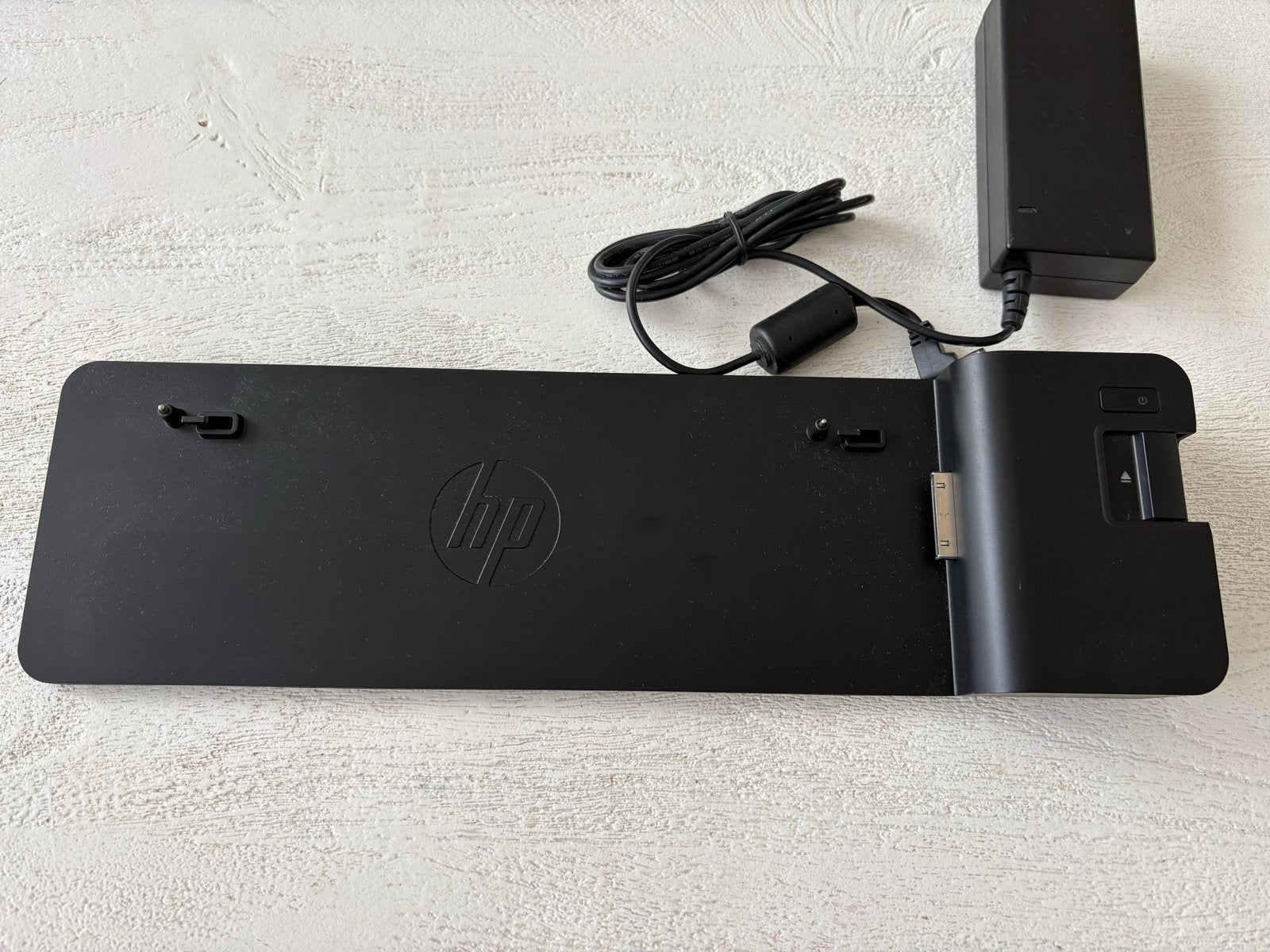 HP UltraSlim Docking Station met adapter, Computers en Software, Dockingstations, Ophalen of Verzenden, Zo goed als nieuw, Docking station