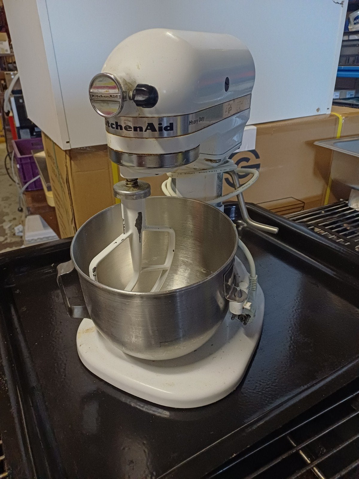 KitchenAid Heavy Duty mixer - Wit - Gebruikt, Ophalen, Gebruikt