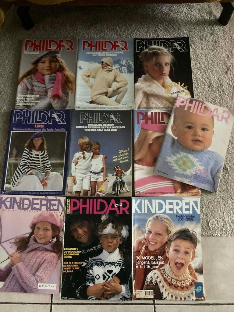 Phildar Tijdschriften, Verzenden, Gebruikt, Breien, Patroon of Boek