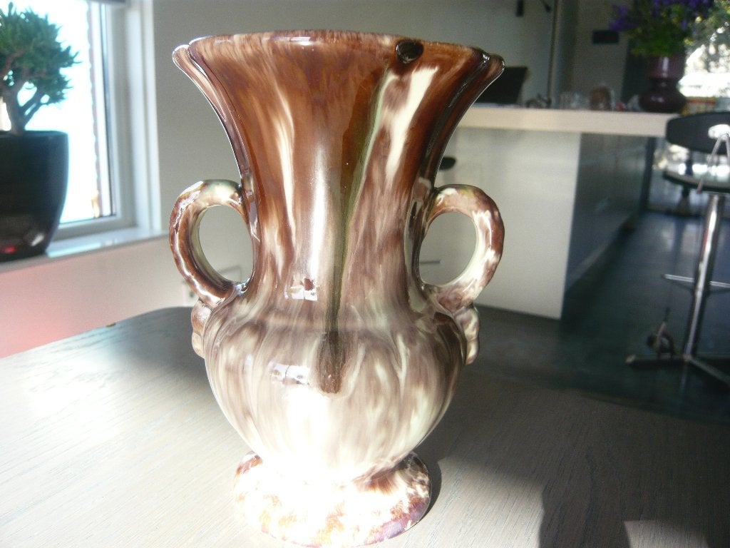 vaas vintage bruin, Ophalen of Verzenden