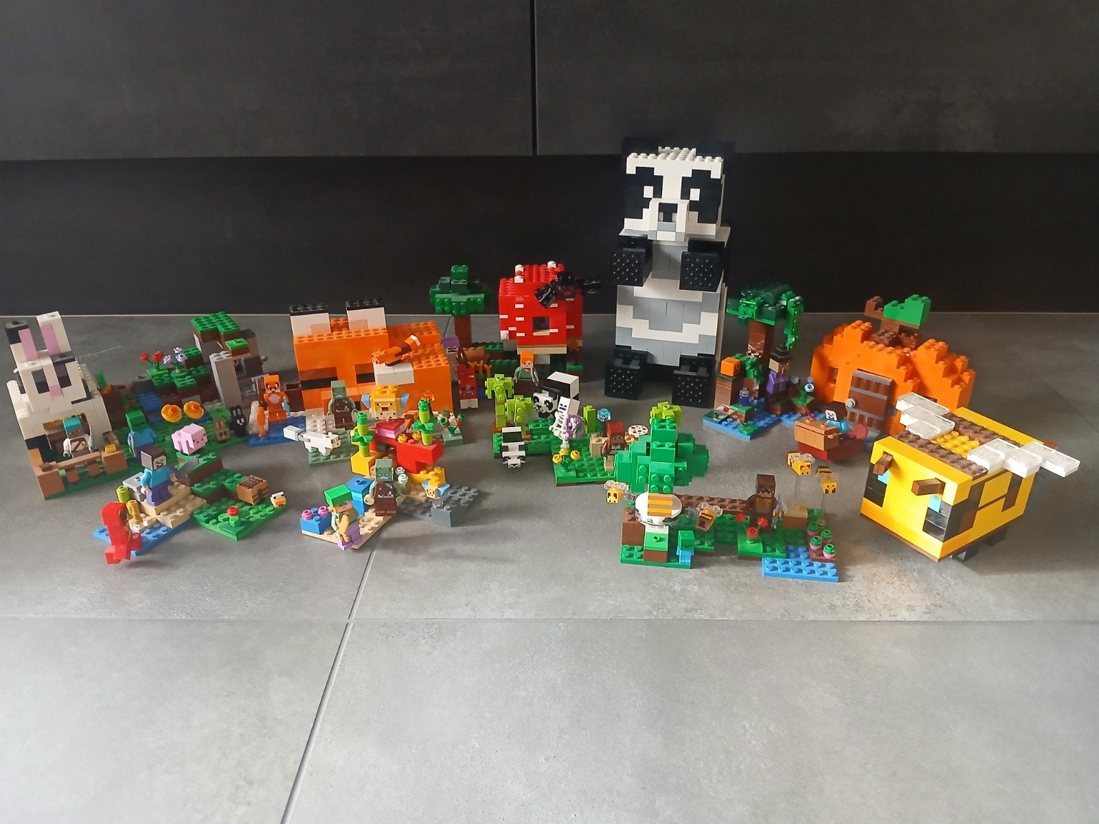 Grote verzameling Lego Minecraft, Lego, Ophalen of Verzenden, Zo goed als nieuw, Complete set