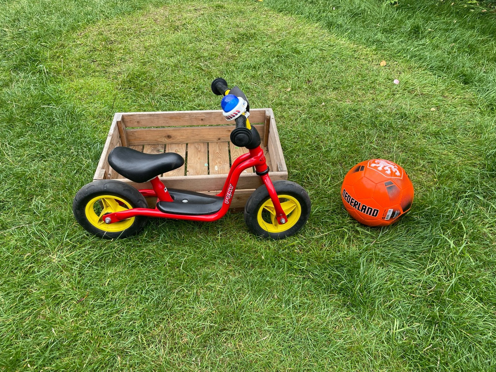 Puky loopfiets rood - Ideaal voor de eerste fietservaring, Ophalen of Verzenden, Gebruikt, Minder dan 16 inch