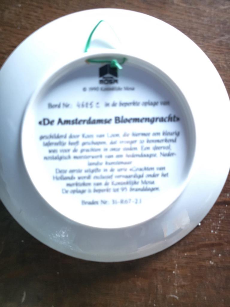 3 Bradford Exchange Amsterdamse Grachten Borden, Ophalen of Verzenden