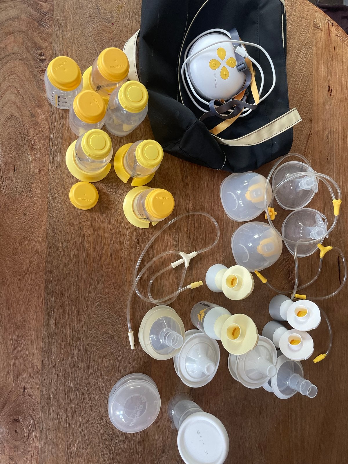 Medela Swing Maxi Dubbele Borstkolf met accessoires, Gebruikt, Medela, Borstkolf, Ophalen