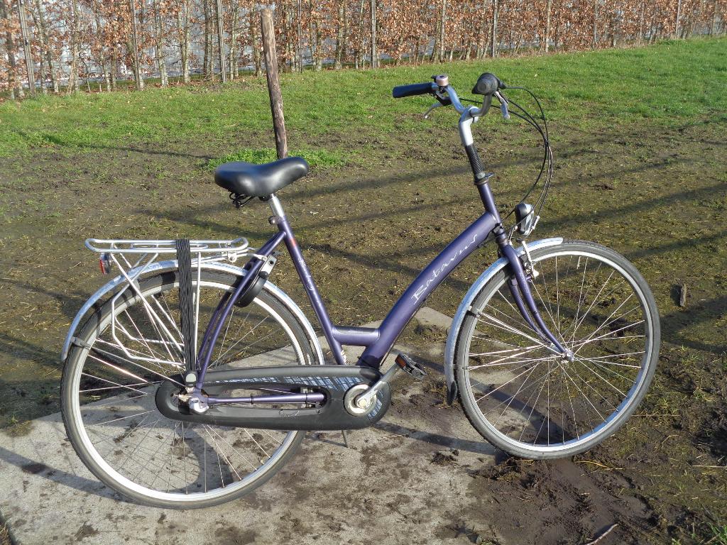 Batavus Bologna dames stadsfiets -3 versn./57 frame/28 inch-, Ophalen, Gebruikt, Velgrem, Versnellingen