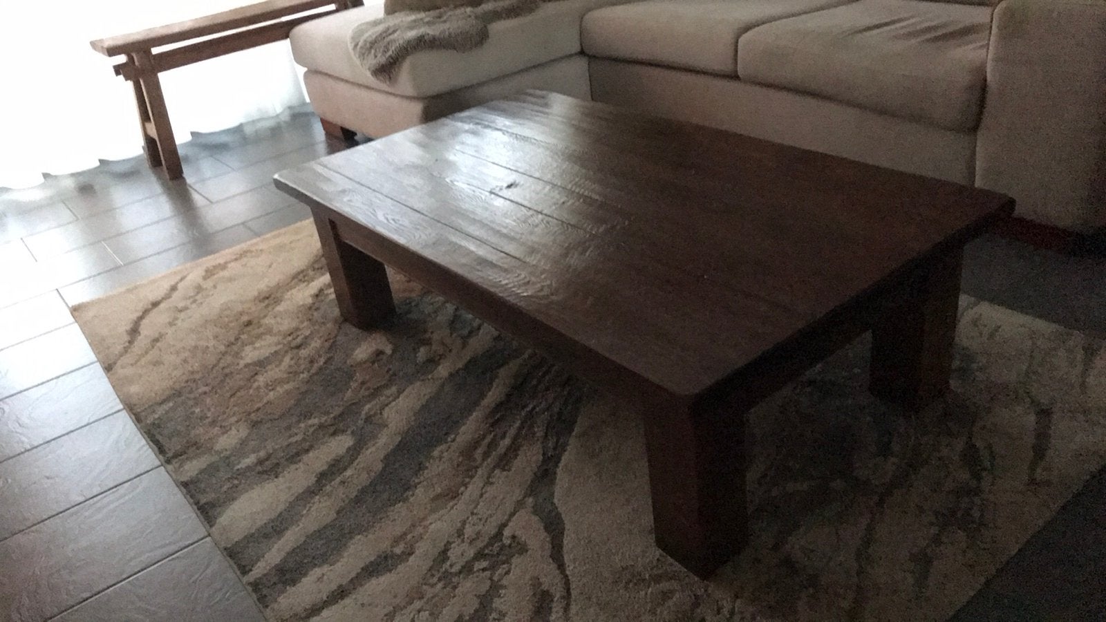 Salontafel zga, Ophalen of Verzenden, Zo goed als nieuw, Rechthoekig, 100 tot 150 cm