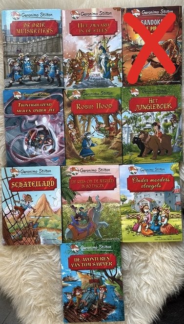 Geronimo Stilton - Klassiekers Bundel van 9 boeken, Ophalen of Verzenden, Zo goed als nieuw, Fictie algemeen