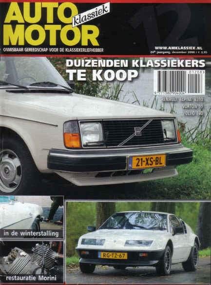 AMK 12 2008 : Volvo 240 / 245 - Renault Alpine A310 V6, Ophalen of Verzenden, Gelezen, Algemeen