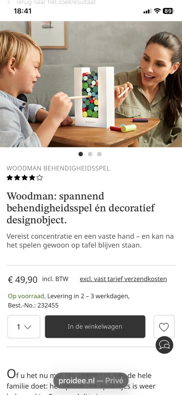 Gezinsspel, Ophalen of Verzenden, Zo goed als nieuw