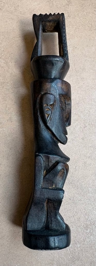 Mooi Batak beeldje, Sumatra, Antiek en Kunst, Hout, Bruin, Handgemaakt, Ophalen of Verzenden