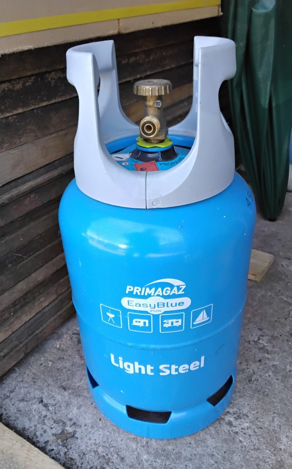 Primagaz EasyBlue Light Steel 6kg gasfles (leeg), Caravans en Kamperen, Ophalen of Verzenden