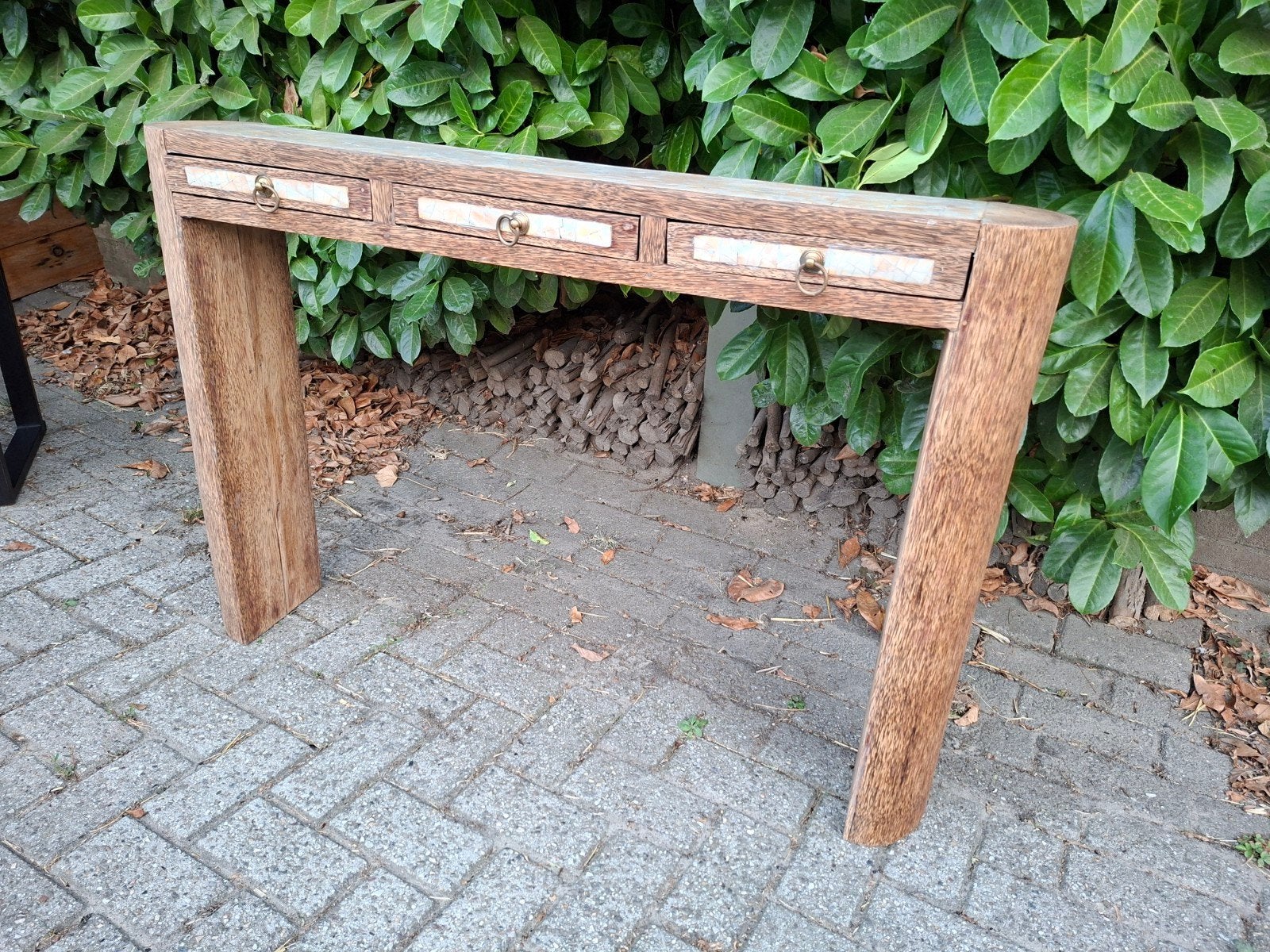 Toffe sidetable/ consoletafel met laadjes, Huis en Inrichting, Tafels | Sidetables, Ophalen, Gebruikt, 100 tot 150 cm, Nvt
