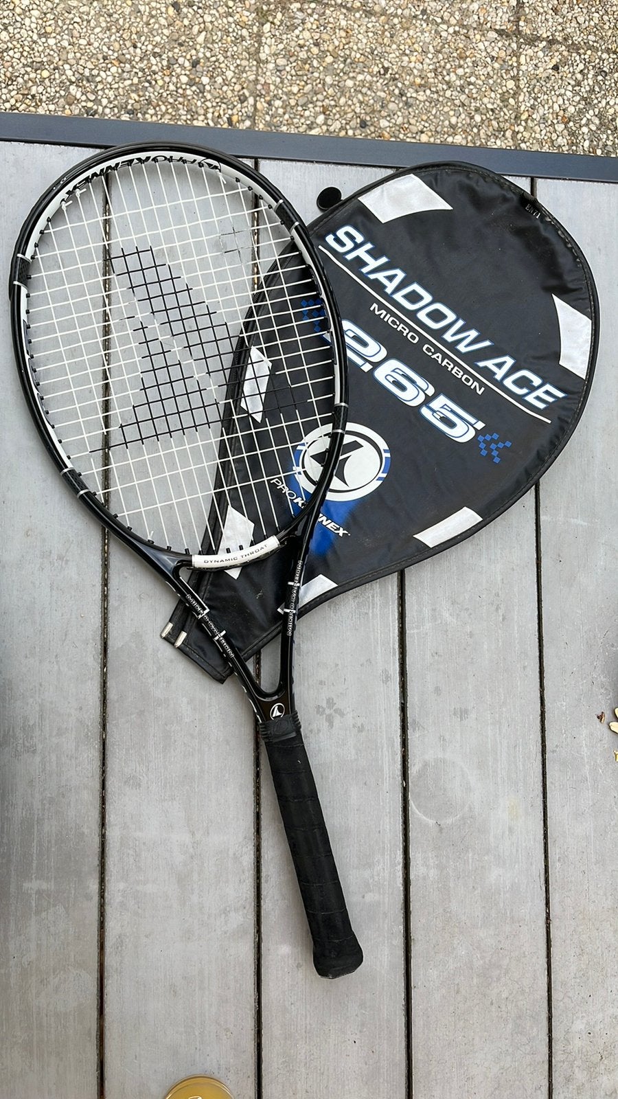 ProKennex Shadow Ace tennisracket met hoes., Ophalen of Verzenden, Gebruikt