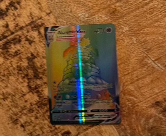 Alcremie VMAX Rainbow Rare Pokémon Kaart, Ophalen of Verzenden, Zo goed als nieuw, Losse kaart, Foil