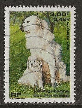 Frankrijk 462, berghond, Verzenden, Gestempeld