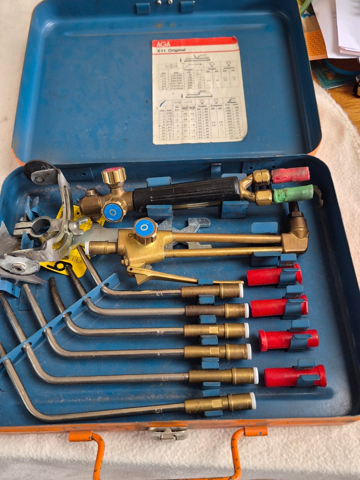 Aga X11 snij hard soldeer branderset, Ophalen of Verzenden, Zo goed als nieuw, Minder dan 150 ampère, Overige typen
