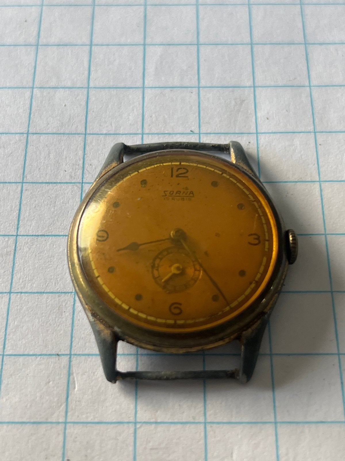 Vintage Sorna Polshorloge - Jaren '60, Overige merken, Overige materialen, Polshorloge, 1960 of later