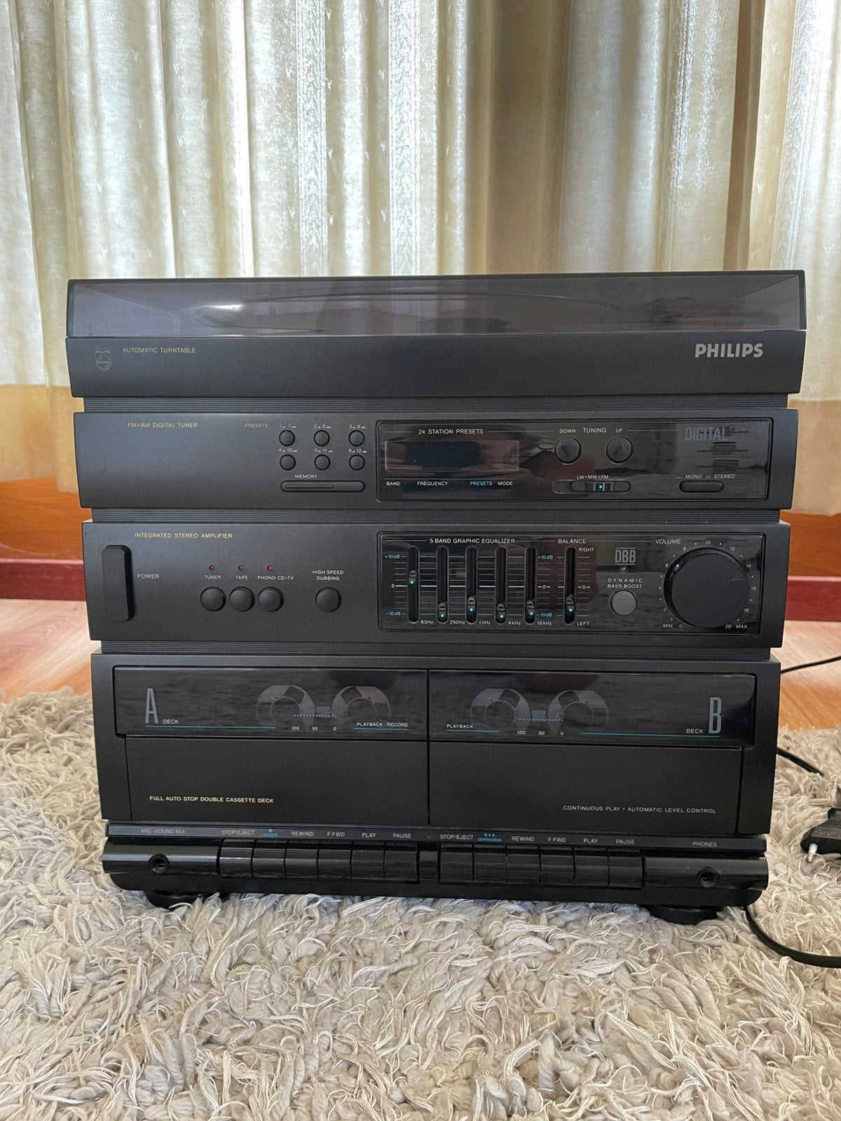 Stereo toren, Ophalen, Zo goed als nieuw, Philips