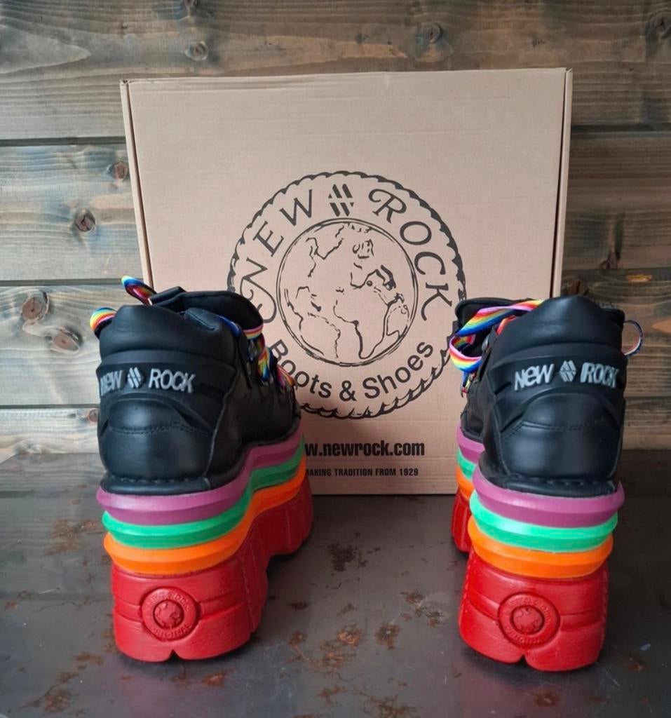 Nieuwe New Rock platform schoenen mt 40 - Multicolor, Ophalen of Verzenden, Zo goed als nieuw