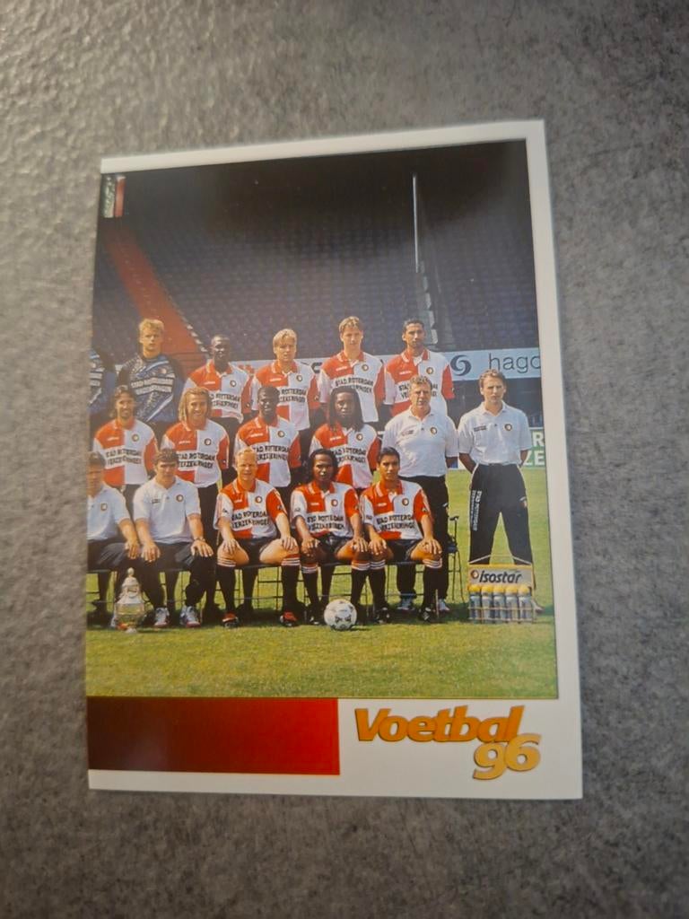 Panini sticker Voetbal 96. Deel teamfoto Feyenoord., Verzenden, Zo goed als nieuw