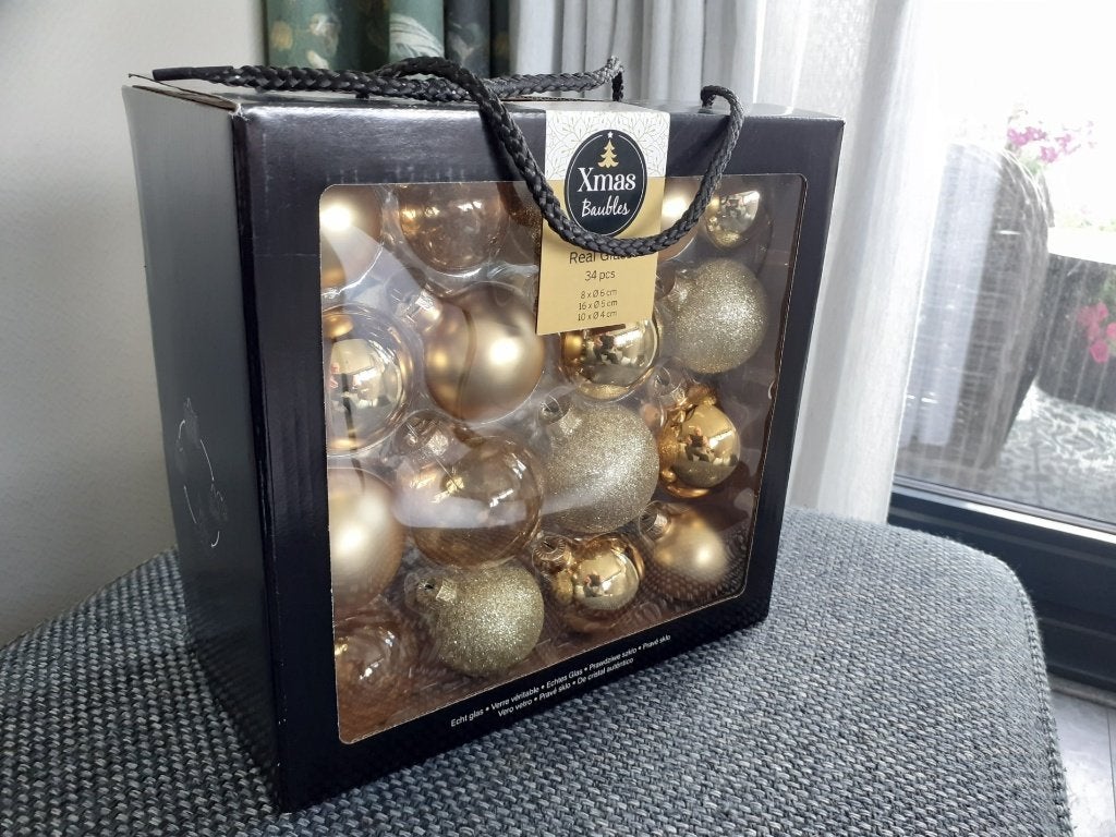 2 Dozen nieuwe onbreekbare kerstballen, Ophalen of Verzenden, Nieuw