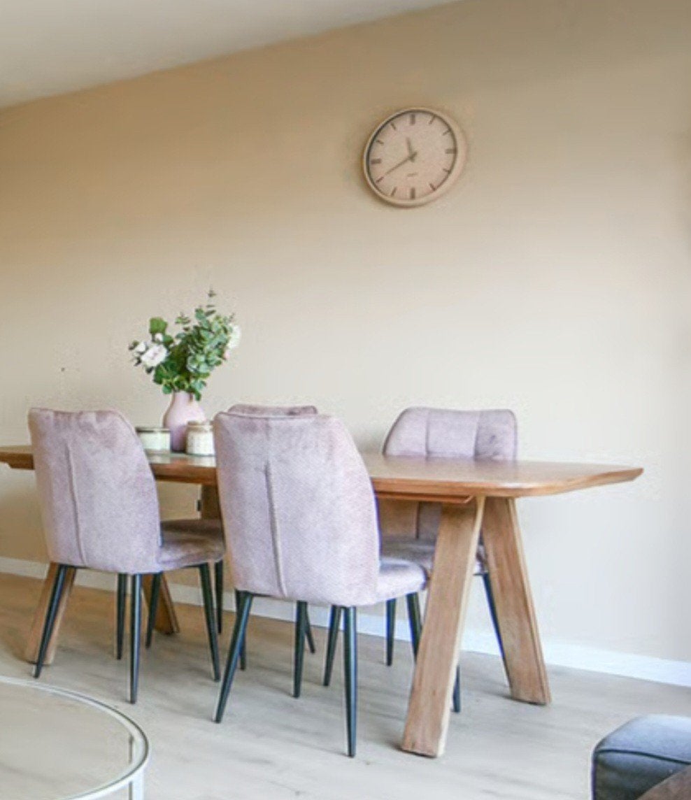 Eettafel Mandy Mangohout 2m Leen Bakker, Huis en Inrichting, Tafels | Eettafels, Ophalen, 200 cm of meer, 50 tot 100 cm, Zo goed als nieuw