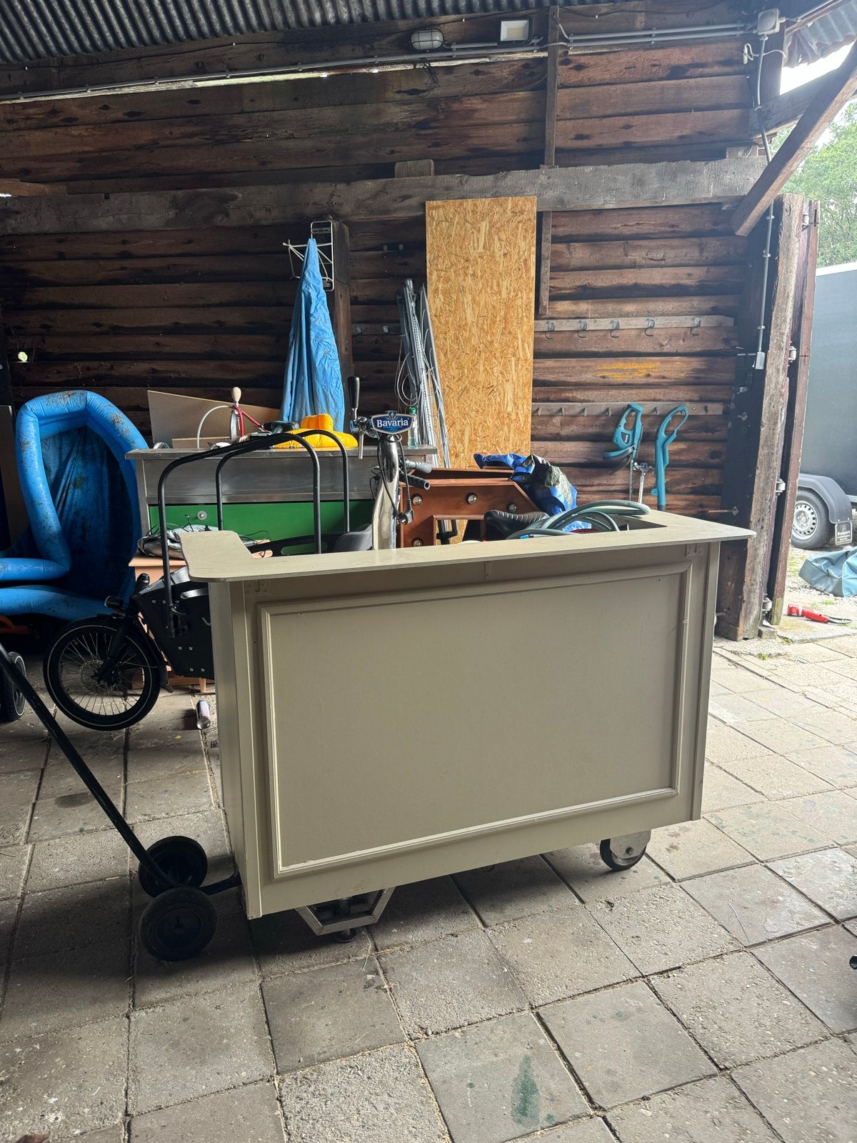 Watergekoelde biertap met steekkarretje - Goedwerkend!, Ophalen, Gebruikt, Overige typen