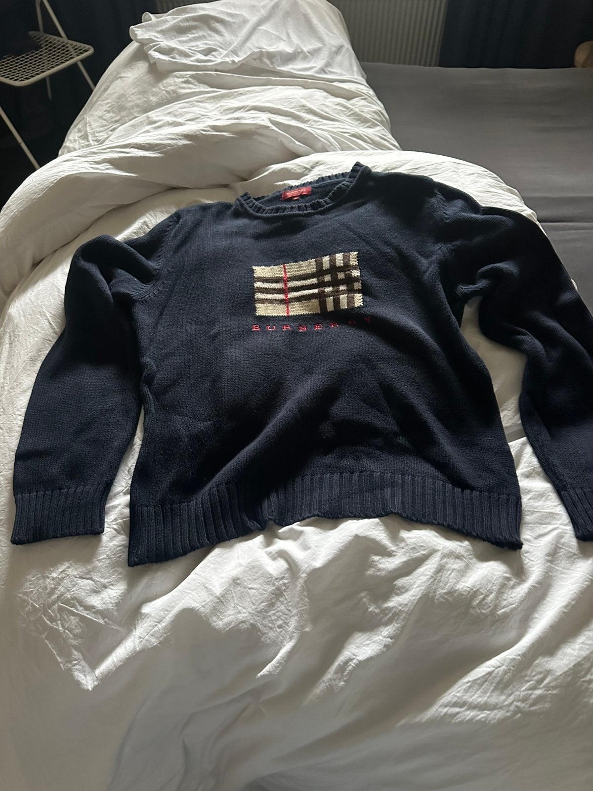 Burberry trui dames origineel, Ophalen of Verzenden, Gedragen, Maat 46/48 (XL) of groter, Blauw