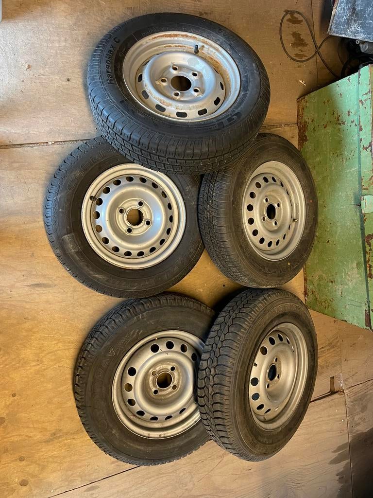 Div aanhanger wielen banden velgen 165 R14 155 80 13 155 R13, Ophalen of Verzenden, Zo goed als nieuw