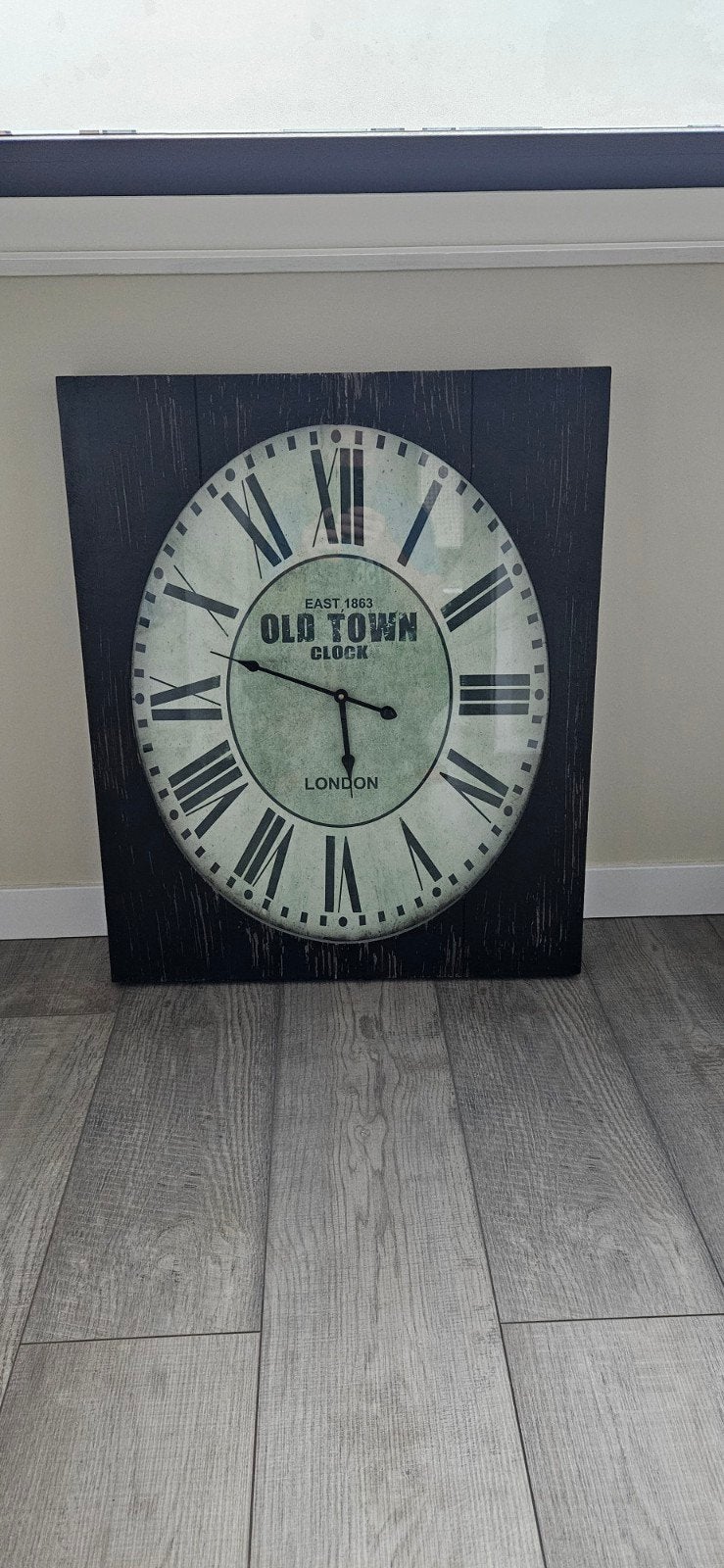 Grote Vintage Wandklok "Old Town Clock London", Ophalen, Wandklok, Vintage, Analoog