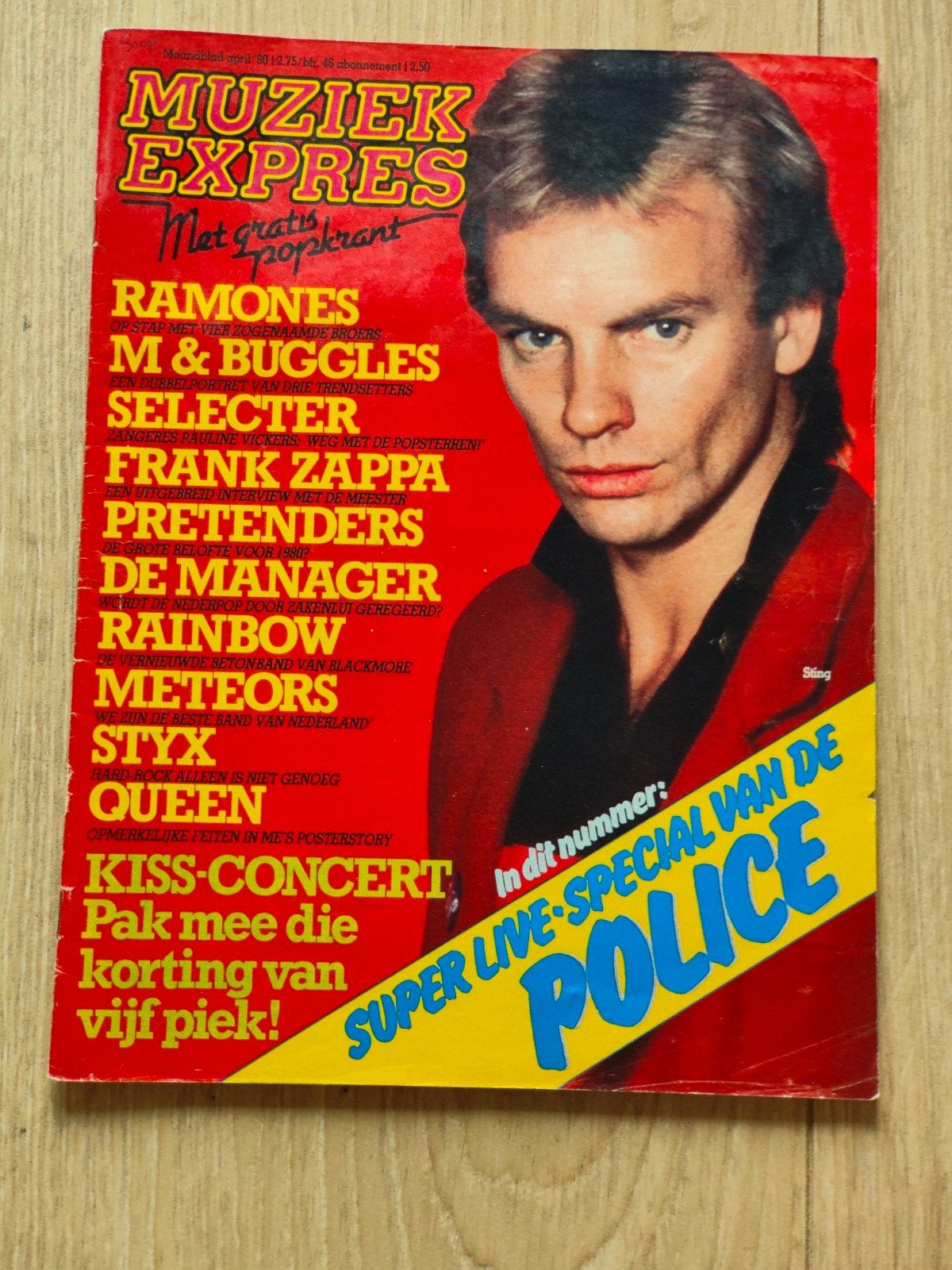 Muziek Expres april 1980., Verzamelen, Tijdschriften, Kranten en Knipsels, Ophalen of Verzenden, 1960 tot 1980, Tijdschrift