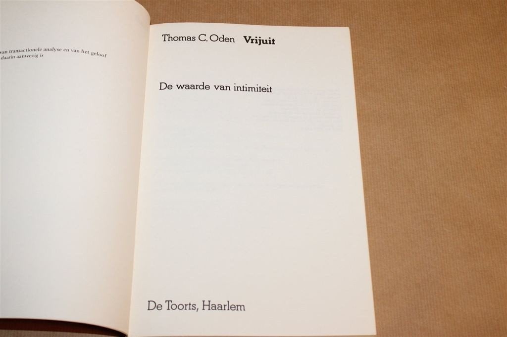 Vrijuit — Transactionele Analyse & Geloof, 1975, Boeken, Ophalen of Verzenden, Gelezen