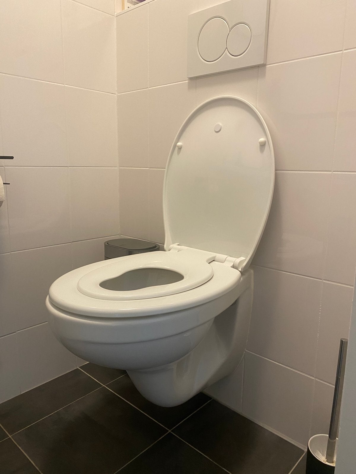 Tiger Tulsa wc-bril + zitverkleiner, Ophalen, Zo goed als nieuw, Rvs, Toilet