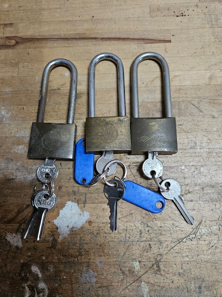 hangsloten, Ophalen of Verzenden, Gebruikt, Overige materialen, Slot