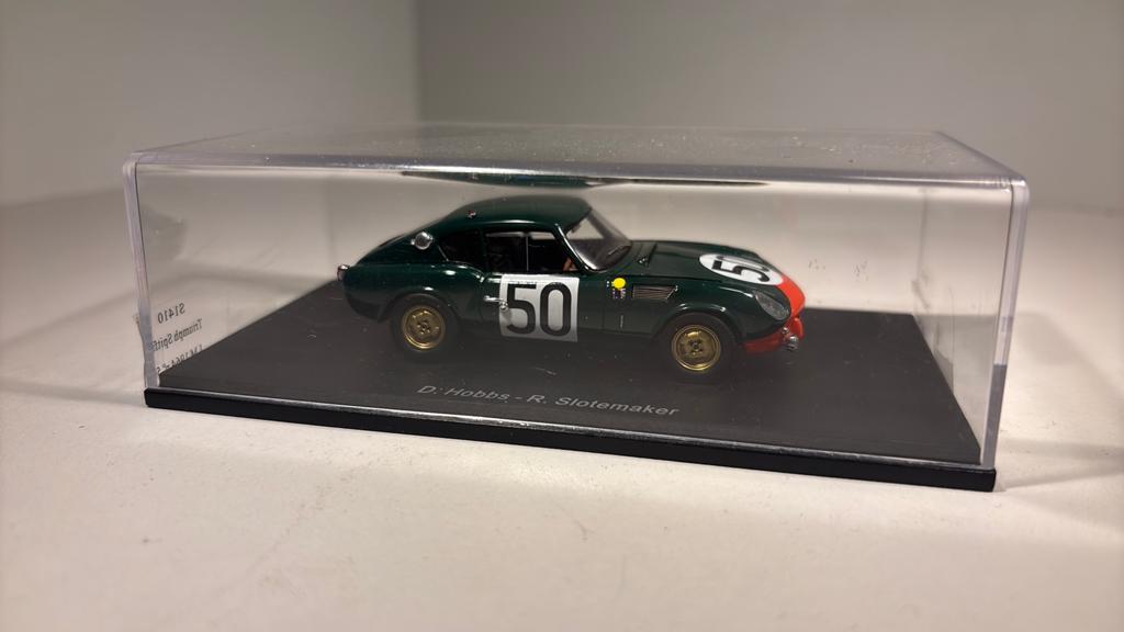 Triumph spitfire le mans 1964 #50 spark 1.43, Hobby en Vrije tijd, Modelauto's | 1:43, Overige merken, Auto, Ophalen of Verzenden