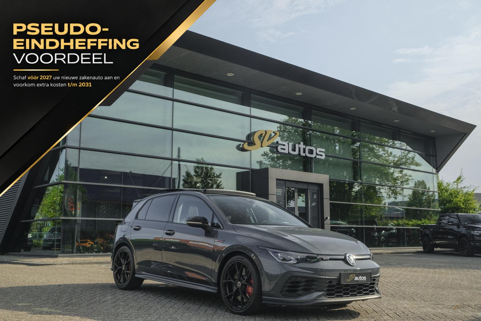 Volkswagen Golf 8 GTI Clubsport 2.0 TSI 300pk Panoramadak IQ, Auto's, Gebruikt, 4 cilinders, 1984 cc, Bedrijf