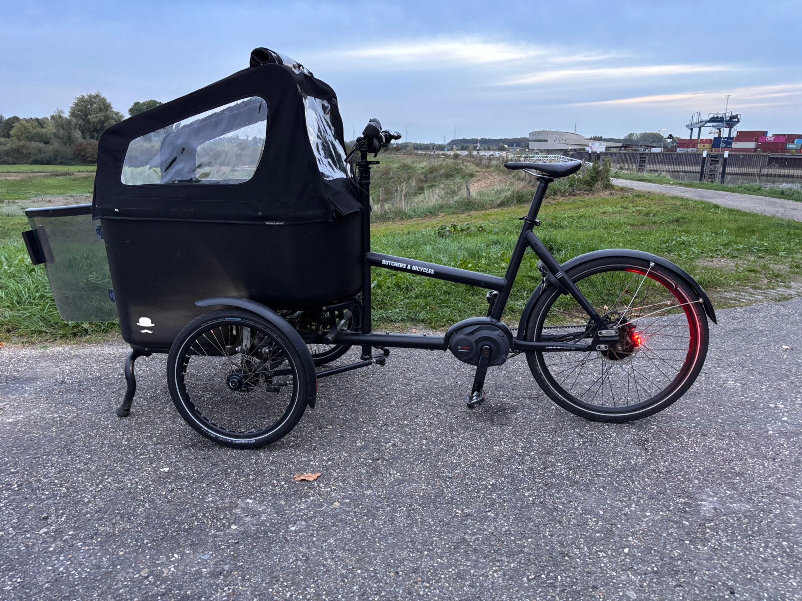 Elektrische bakfiets Butchers & Bicycles, Fietsen en Brommers, Ophalen, Gebruikt, 4 kinderen of meer, Elektrisch