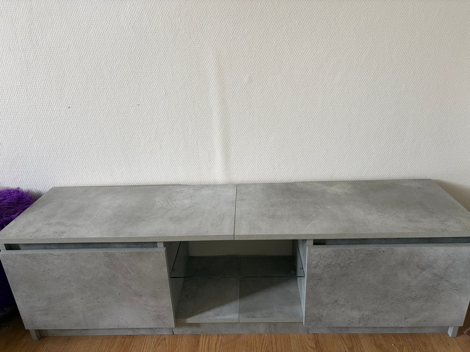 Tv meubel, Ophalen, Gebruikt, Betonlook, Minder dan 100 cm