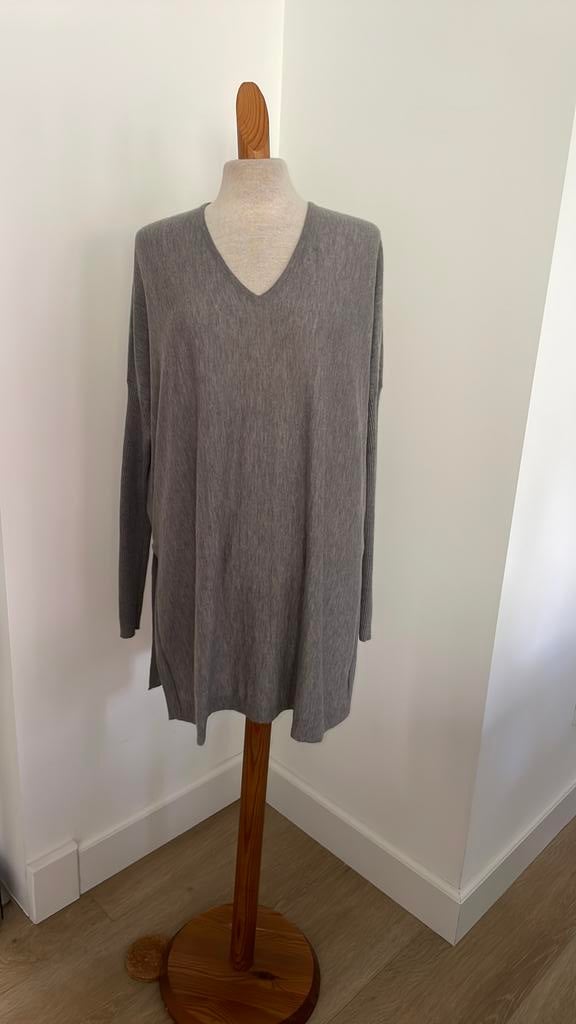 Dunne “wollen” trui/tuniek van Pauw, mt 2, M/L, Kleding | Dames, Truien en Vesten, Ophalen of Verzenden, Maat 38/40 (M), Grijs