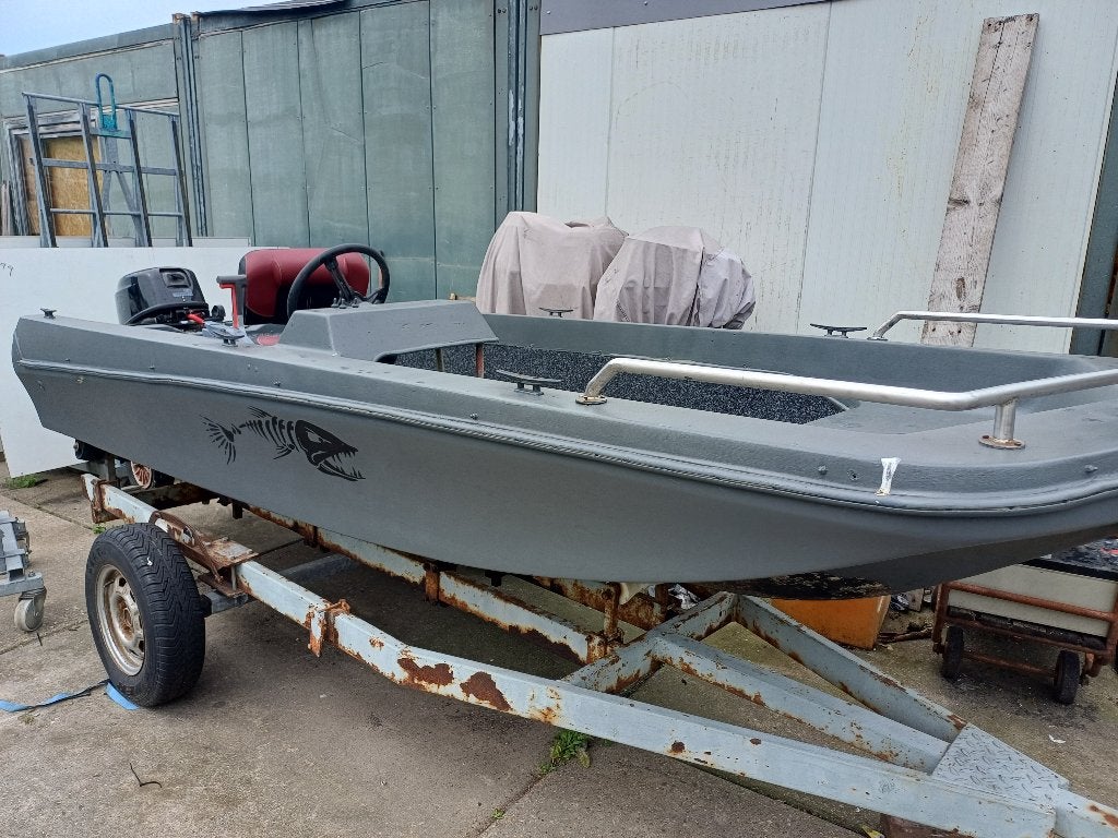 Leuke Console / visboot 4 meter lang 9.9 pk 4 takt, Ophalen, Gebruikt, 4 m, 10 pk