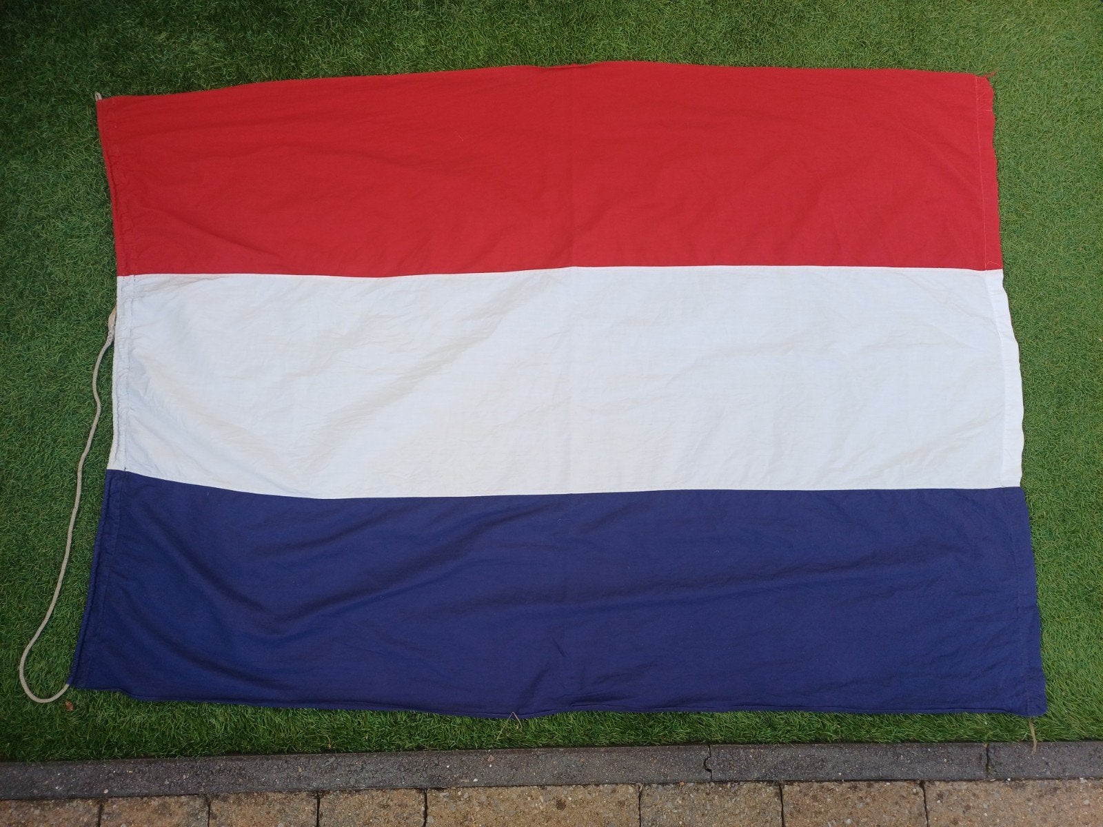 Nederlandse vlag van katoen (marineblauw), Ophalen of Verzenden