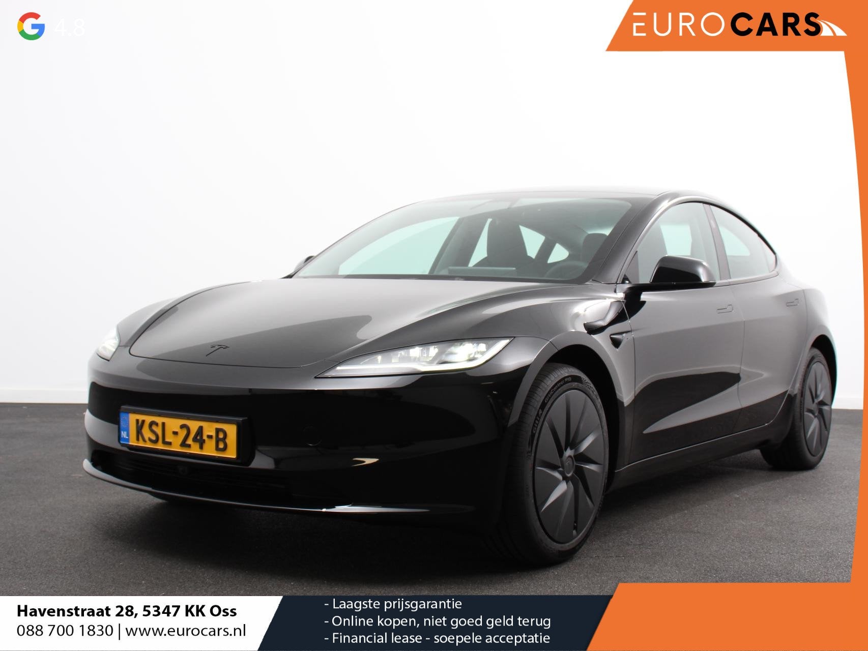 Tesla Model 3 RWD 60 kWh 534KM LFP Autopilot Panorama Warmte, Auto's, Automaat, Achterwielaandrijving, 375 min, Leder en Stof