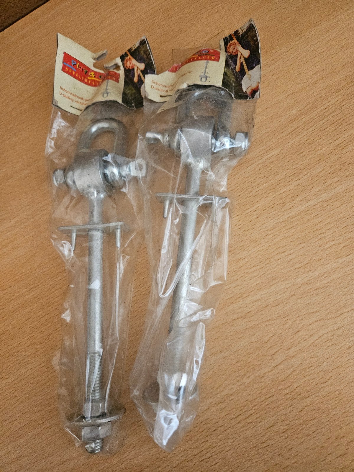 2x Schommelhaak M12x15 cm verzinkt gelagerd d-sluiting, Kinderen en Baby's, Speelgoed | Buiten | Speeltoestellen, Ophalen of Verzenden