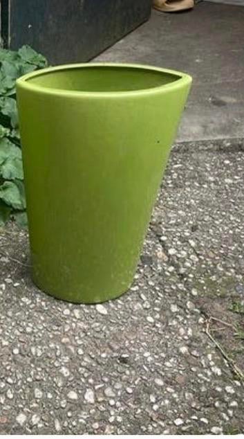 Grote bloempot, Rond, Zo goed als nieuw, Minder dan 40 cm, Aardewerk