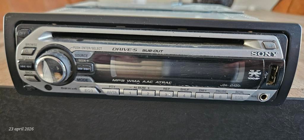 Sony CDX-GT420 Autoradio met USB en MP3, Ophalen of Verzenden, Gebruikt