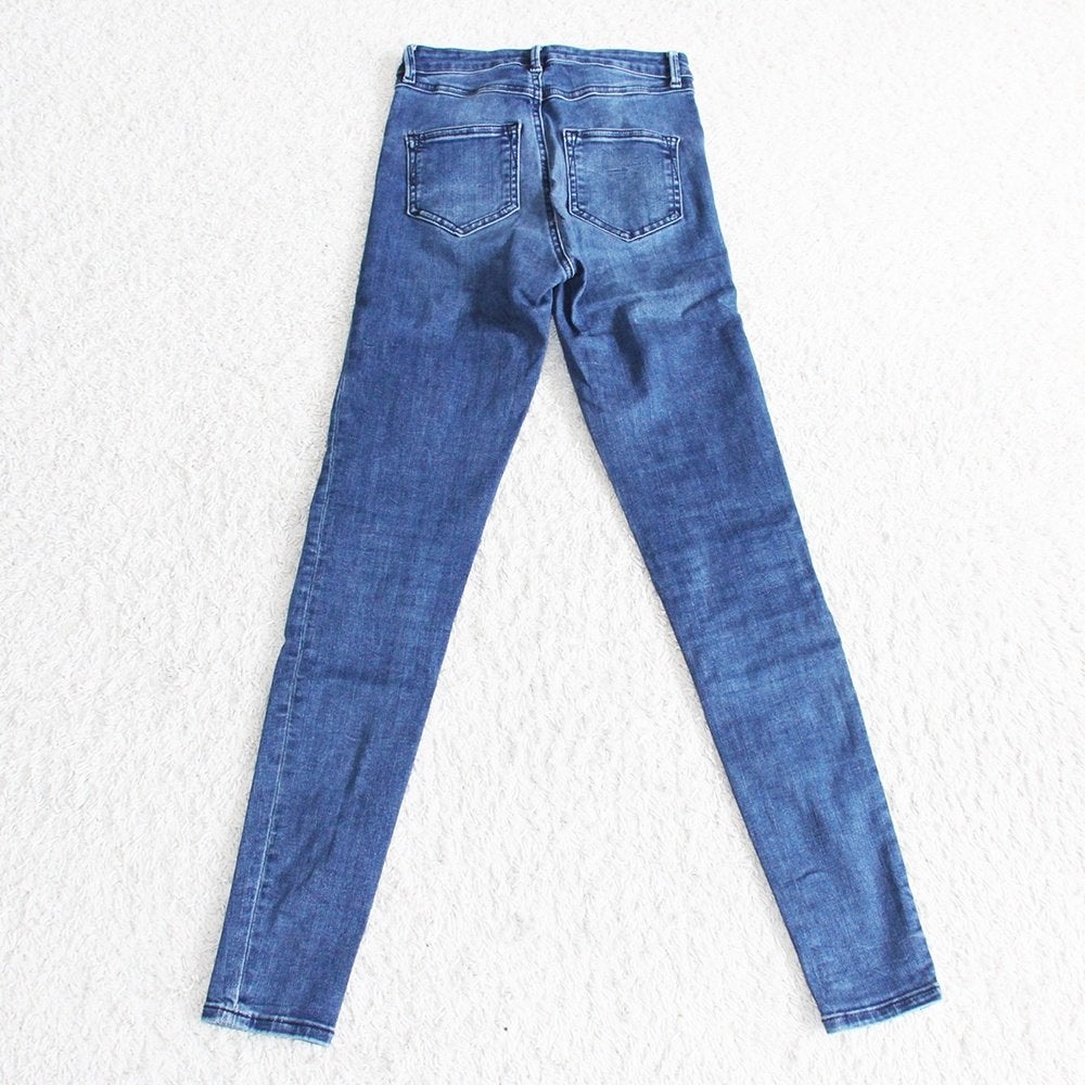 Mooie Airdate Amsterdam Spijkerbroek (XS) - 531 € 25,-, Kleding | Dames, Blauw, Airdate Amsterdam, Ophalen of Verzenden, Zo goed als nieuw