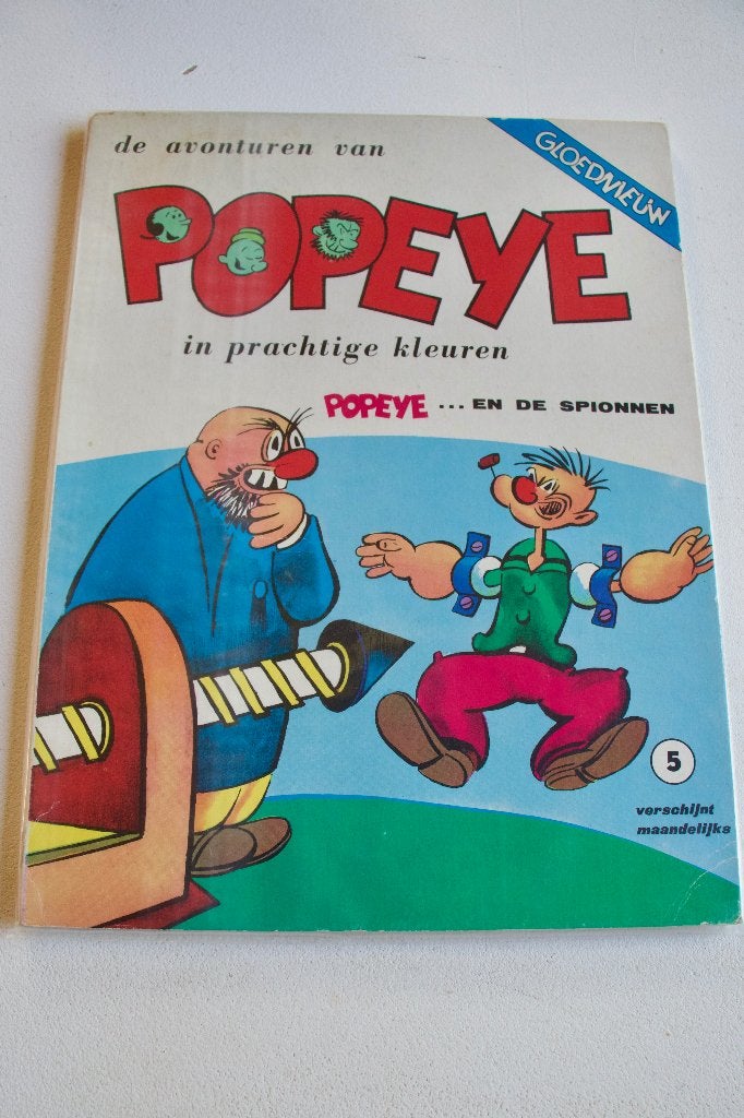 Popeye en de spionnen, Eén stripboek, Ophalen of Verzenden, Zo goed als nieuw
