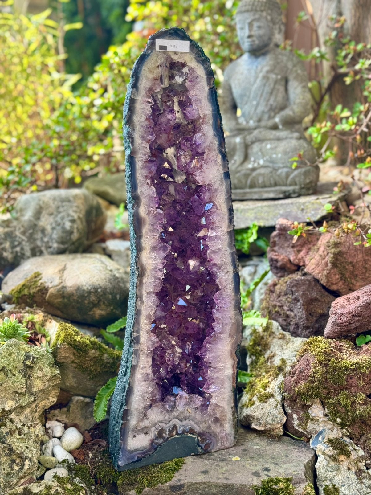 Amethist kathedraal calciet 10,5KG prachtig Brazilië, Ophalen, Mineraal