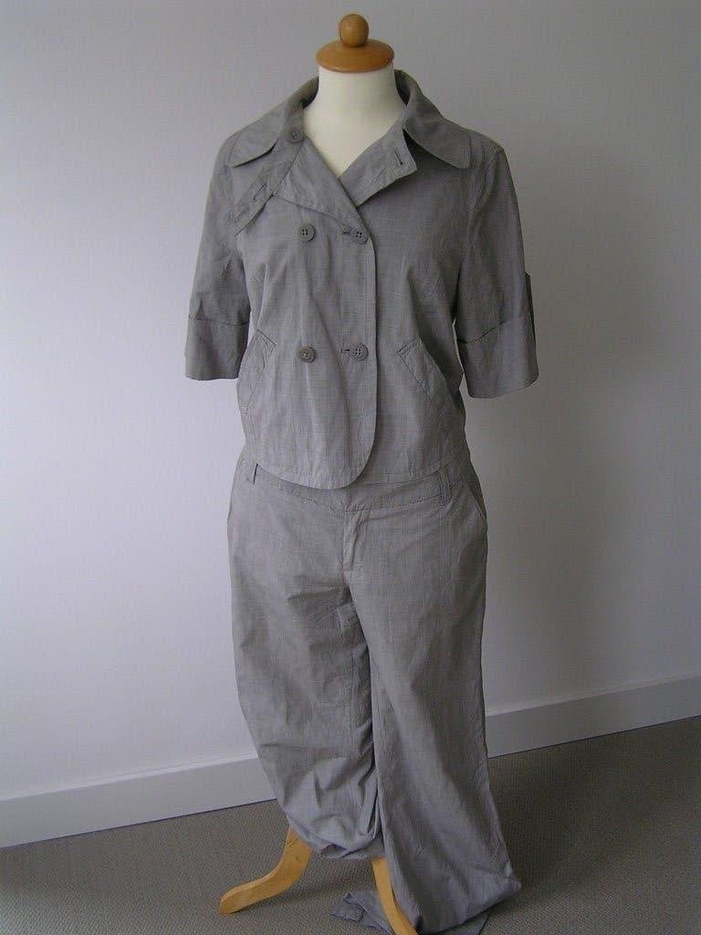 Licht grijs geruit pak maat 40., Kleding | Dames, Maat 38/40 (M), Nieuw, Ophalen of Verzenden, Grijs